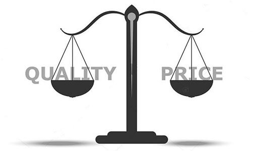Balance quality and price