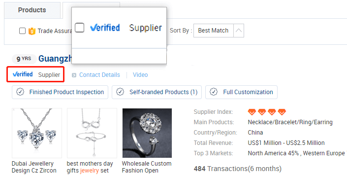 Verified supplier