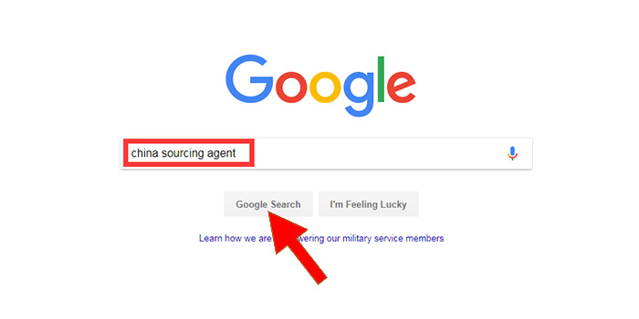 search sourcing agent on google
