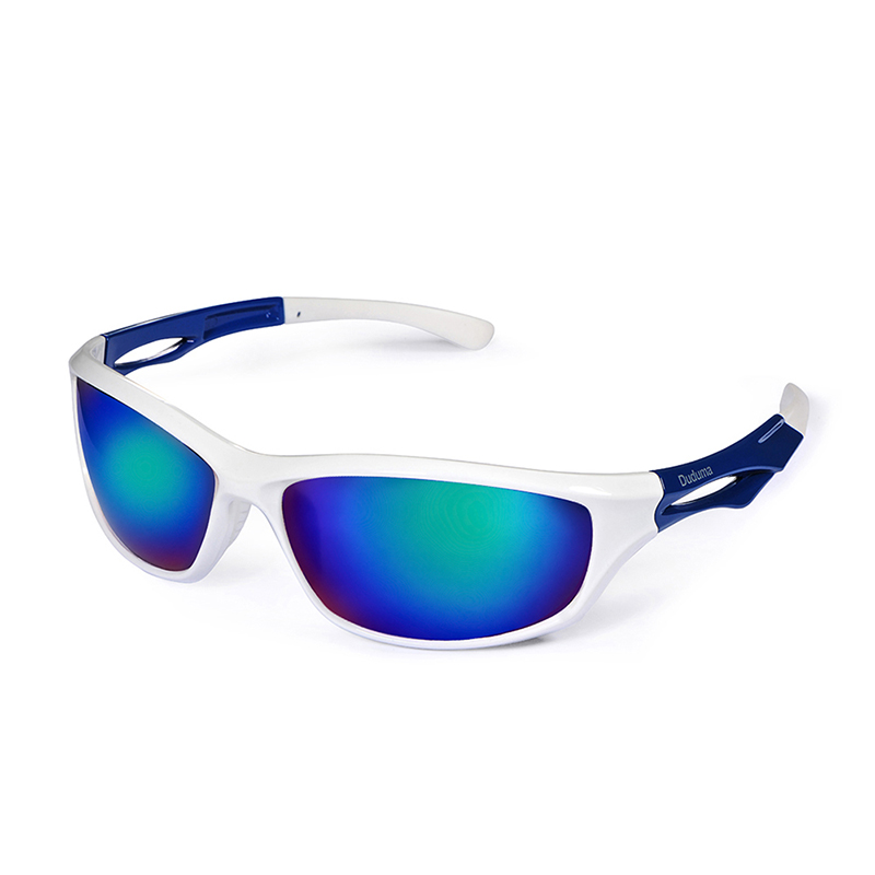 Gold-frame-polarized-sports-glasses-metal-colorful