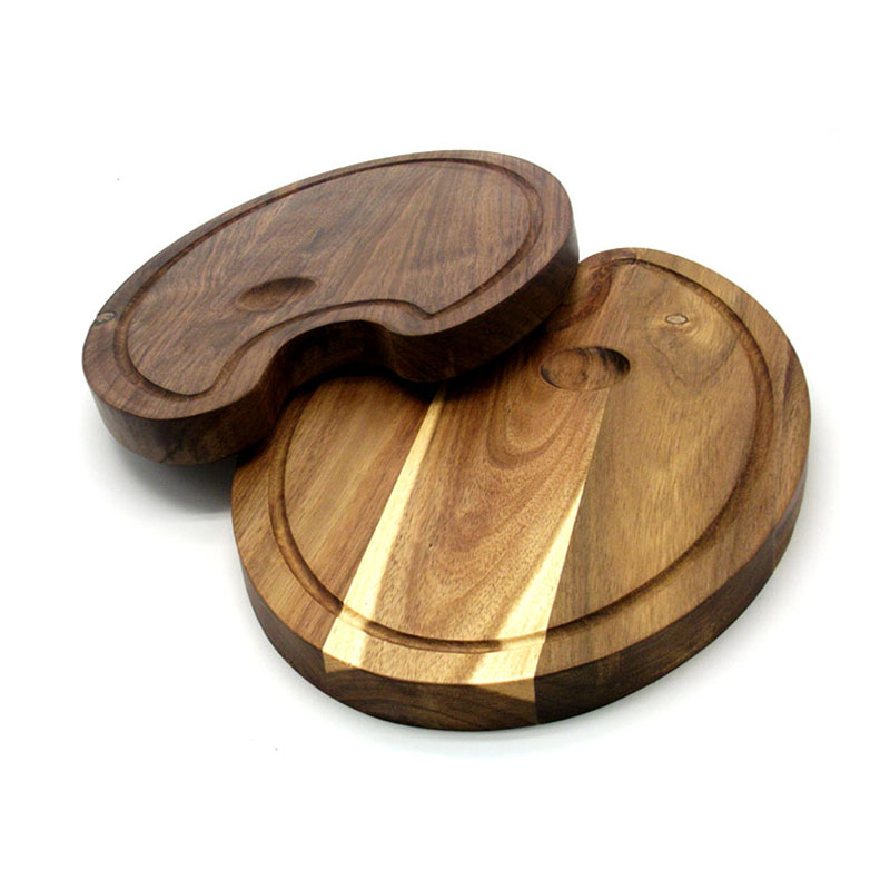 Wholesale custom shaped wooden pizza serving tray