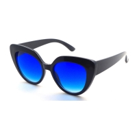 polarized color women cat eye plastic injection vintage sunglass