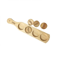wooden wine flight tasting tray