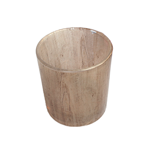 wooden candle container