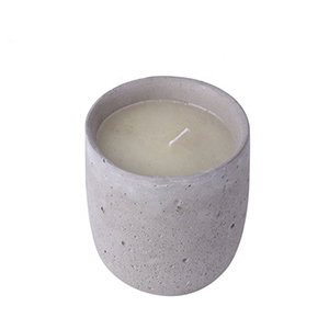 cement candle container