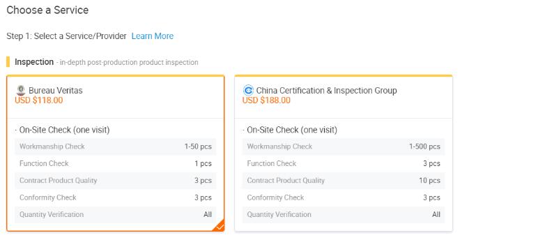 alibaba inspection service