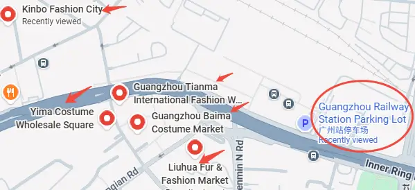 Popular clothing markets near Guangzhou Railway Station
