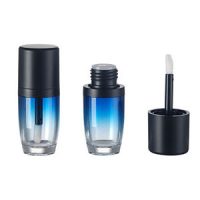 Round empty lip gloss tubes