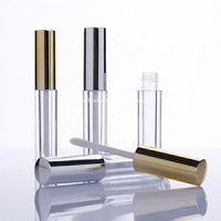 Clear empty lip gloss tubes