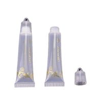 Empty lip gloss squeeze tubes