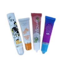 Empty lip gloss squeeze tubes