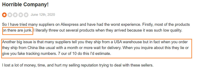Aliexpress shipping
