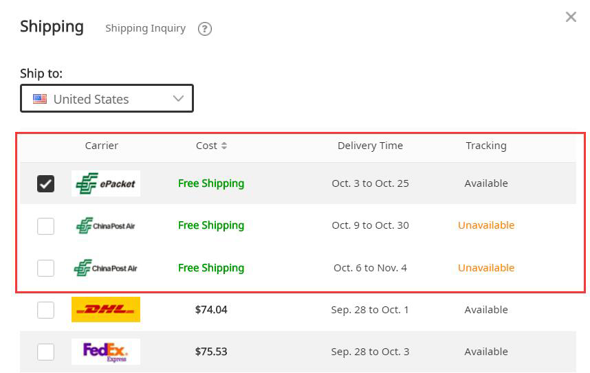 DHgate.com Order & Package Tracking