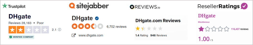 DHgate reviews