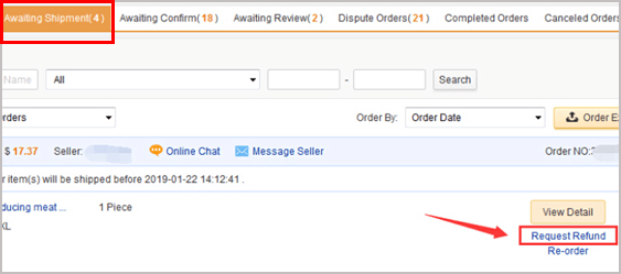 How to cancel an order that the seller has not shipped (4)
