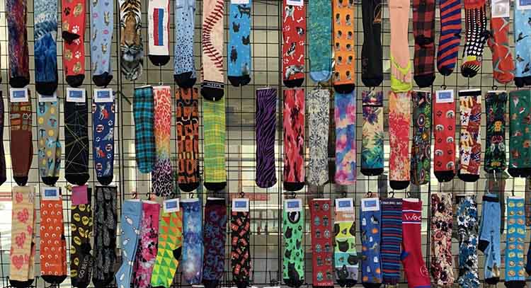 colorful pattern socks