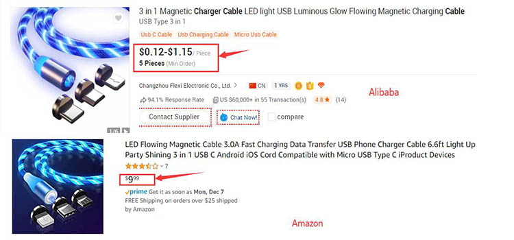3 in 1 magnetic charging cable