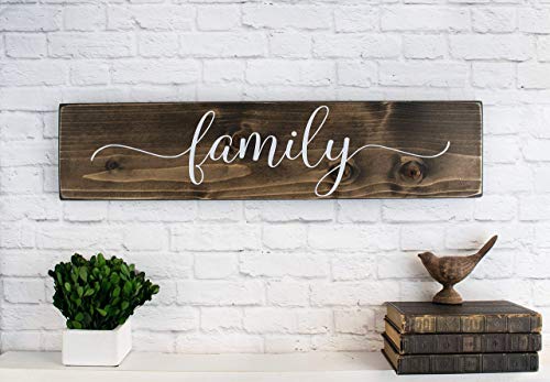 Wooden rustic family signs wall decoration03