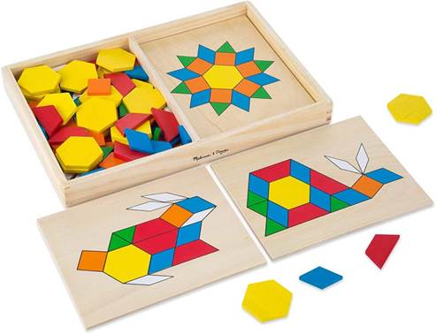 best wooden toys - Magnetic Blocks - 6-Piece Set