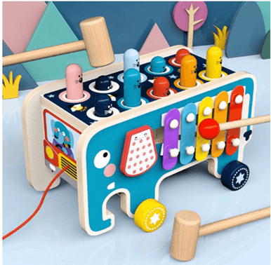 best wooden toys - Pounding Bench 