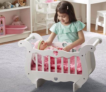 wooden play cradle