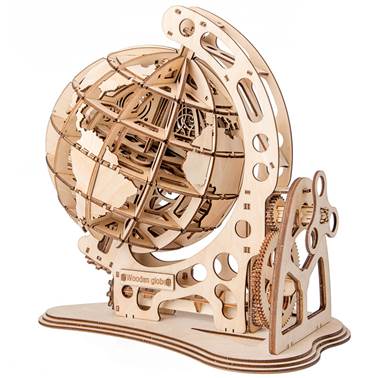 Wooden assembled globe