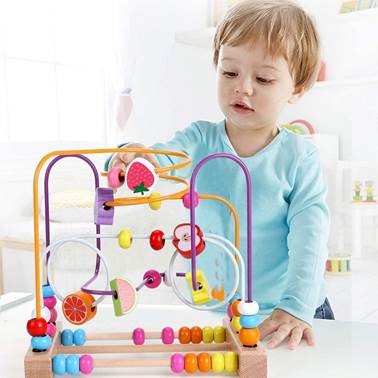 best wooden toys - Bead Maze Roller Coaster