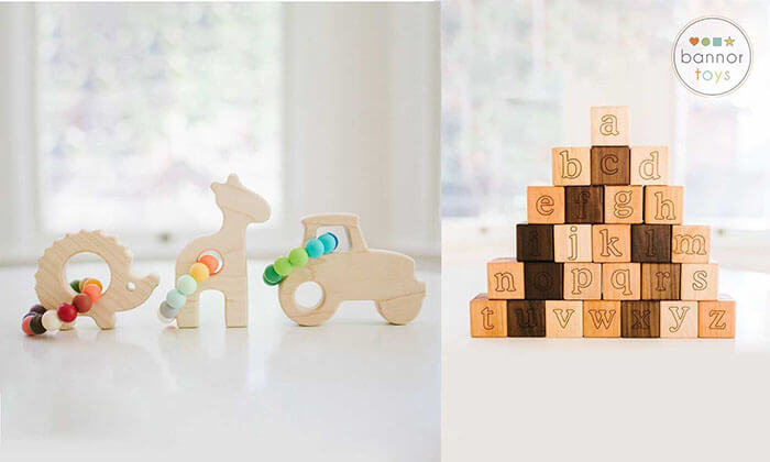 SALE Handmade Wooden Blocks, Eco Friendly Toys, Children Wooden Toys. 