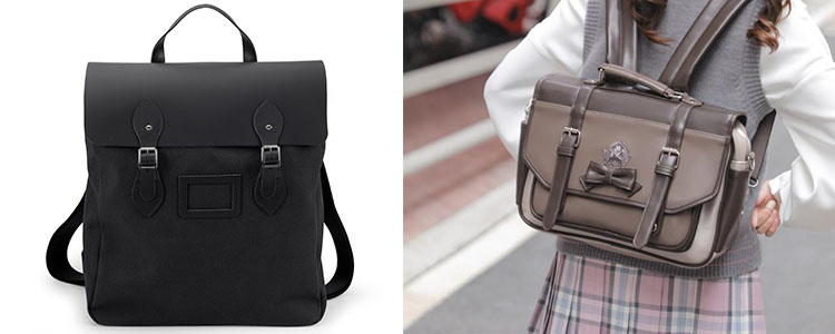 Satchel school backpack