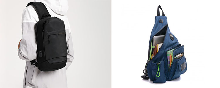 Sling school backpack