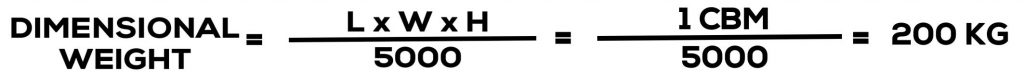 dimensional weight calculation