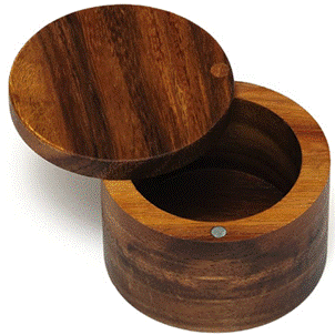Lipper International Acacia Wood SaltSpice Box
