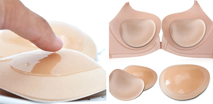 bra silicon and rubber material