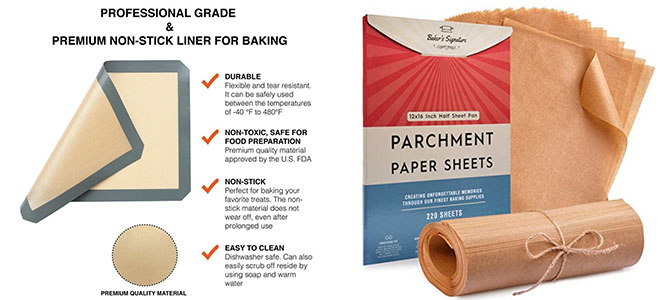 Silicone Baking Mat vs Parchment paper