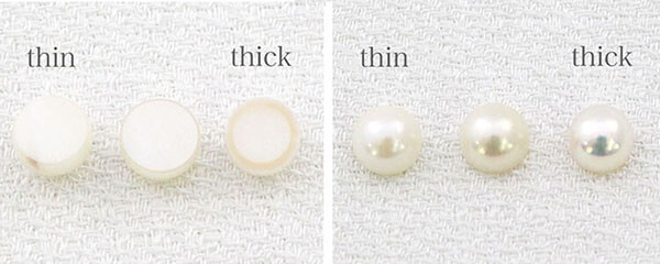 Pearl-nacre-thickness