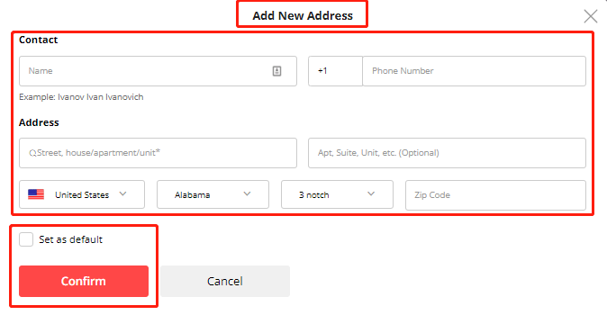 edit shipping add on Aliexpress