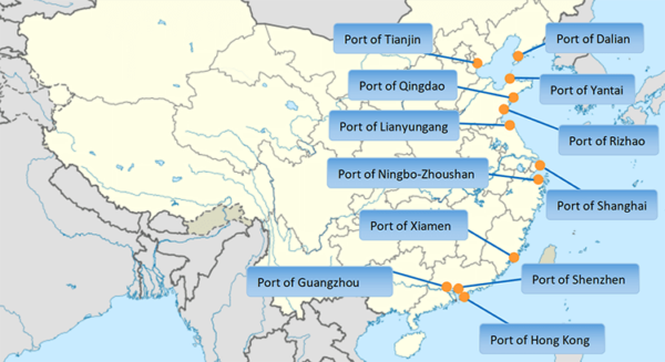 Top 12 major China ports with All Details You Want to Know