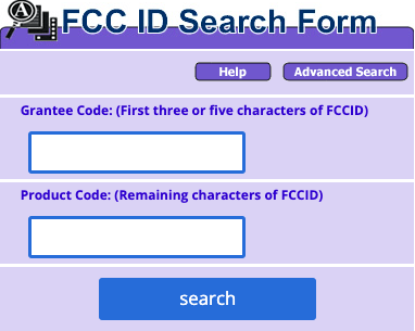 fcc id search