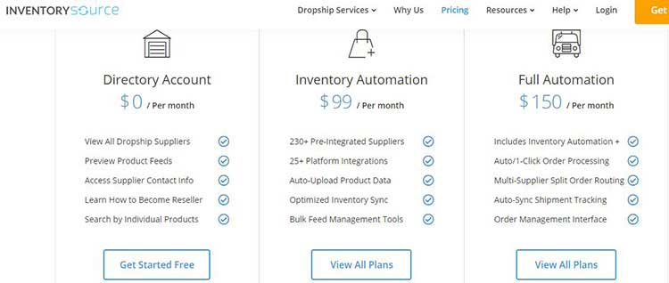 inventory source pricing plan