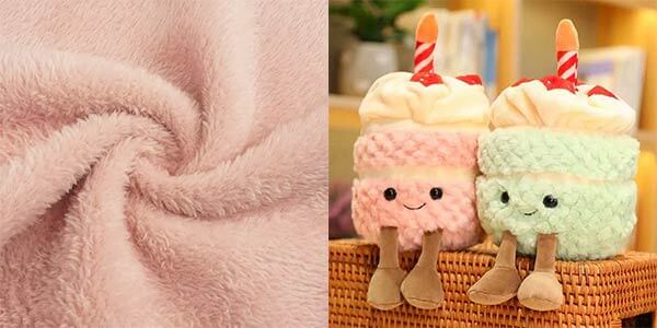 Microfiber Super Soft Short Pile Plush Fabric Making Soft Toys