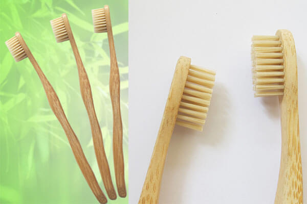 Bamboo toothbrush bristles