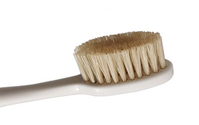 Boar bristle toothbrush