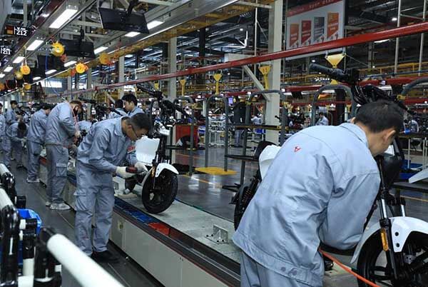electric motorcycle factory in China