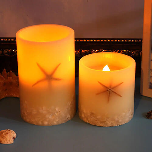 pillar candles made of Paraffin wax