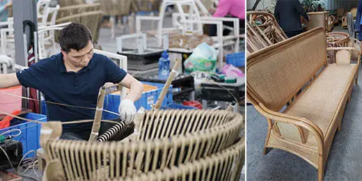 rattan sofa factories