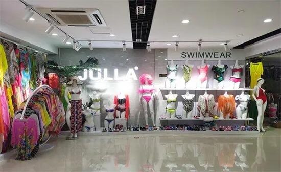 Yiwu swimwear booth in International Trade City