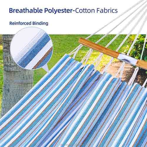polyester-cotton hammock