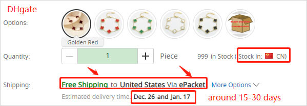 economical shipping from DHgate Chinese sellers