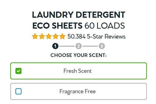 Laundry detergent eco sheets