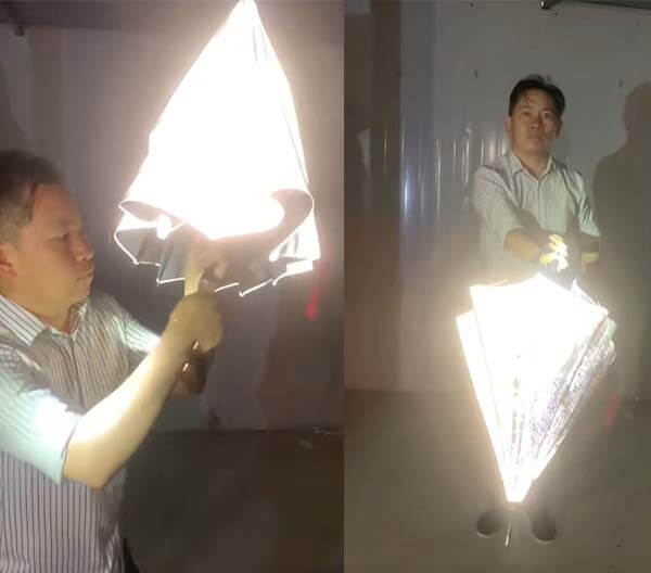 laser reflective umbrella